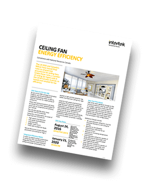 Ceiling Fan Energy Efficiency: Compliance with DOE Rule 10 CFR Part 430 & NRCan