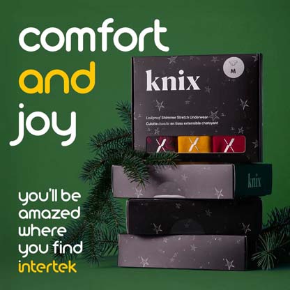 'Knix' brand underwear in their original packaging