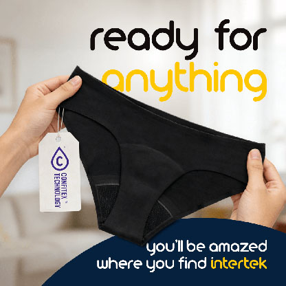 A woman's undergarment with a label that reads Confitex Technology